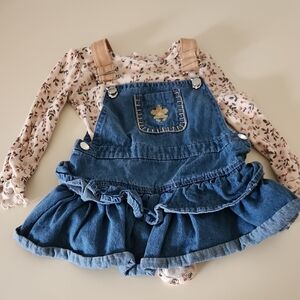 Blue Denim Dress With Onesie